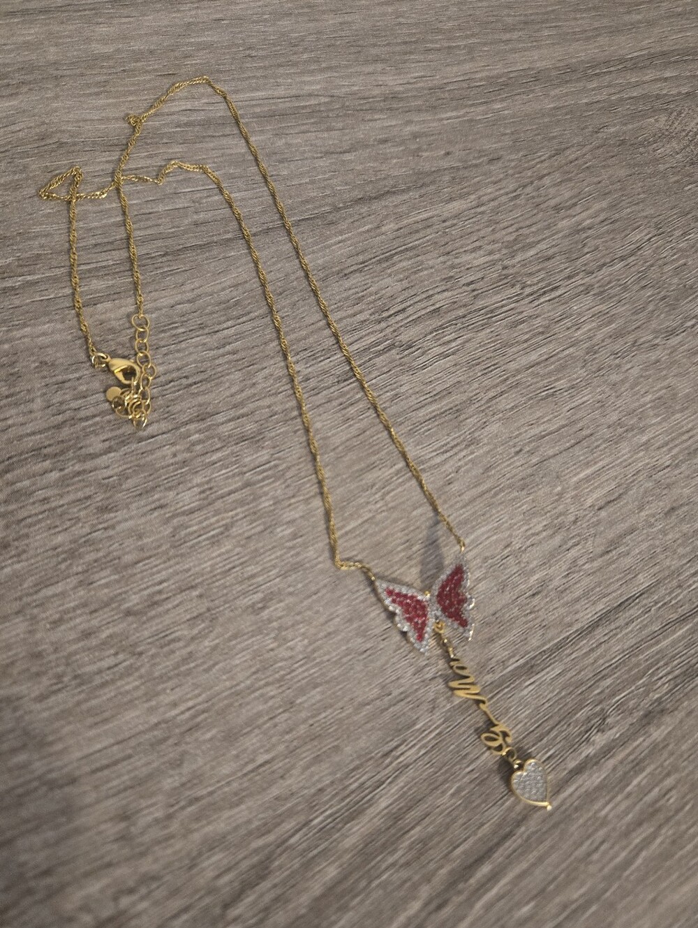 Danbury Mint Butterfly Necklace